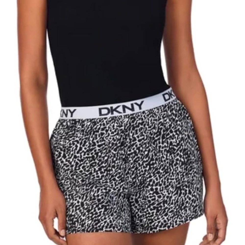 DKNY Black and White Tank & Short Set